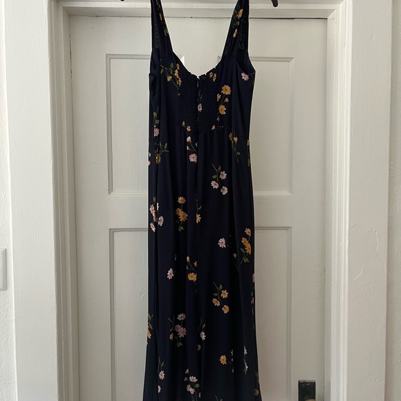 Reformation Navy Floral Midi Dress - Picture 4 of 4